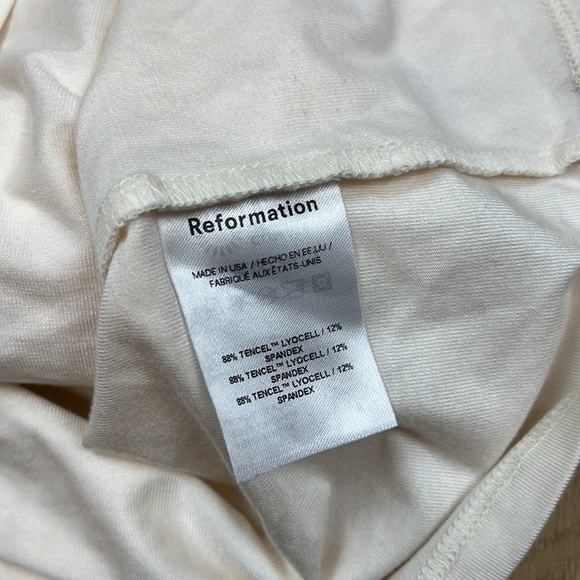 Reformation Emerald Knit Top in Horchata, LARGE 1402 - Picture 9 of 9